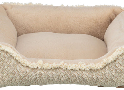 Trixie Bett Boho – eckiges Hundebett beige