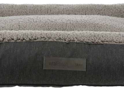 Trixie Vital Kissen Bendson - eckiges Hundekissen dunkelgrau/hellgrau