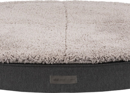 Trixie Vital Sofa Bendson - Hundesofa, dunkelgrau/hellgrau oval