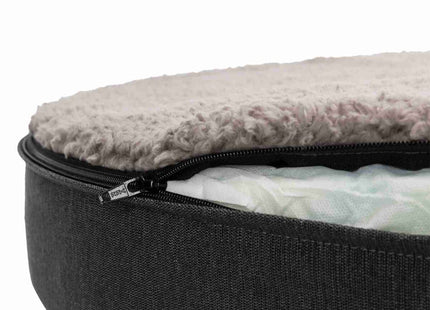 Trixie Vital Sofa Bendson - Hundesofa, dunkelgrau/hellgrau oval