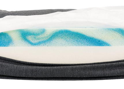 Trixie Vital Sofa Bendson - Hundesofa, dunkelgrau/hellgrau oval