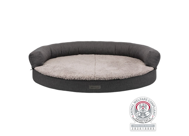 Trixie Vital Sofa Bendson, dunkelgrau/hellgrau, oval