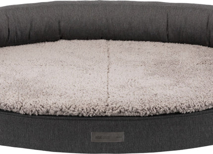 Trixie Vital Sofa Bendson - Hundesofa, dunkelgrau/hellgrau oval