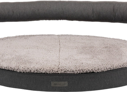 Trixie Vital Sofa Bendson - Hundesofa, dunkelgrau/hellgrau oval