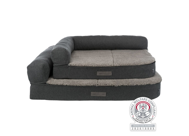 Trixie Vital Sofa Bendson, eckig, dunkelgrau/hellgrau