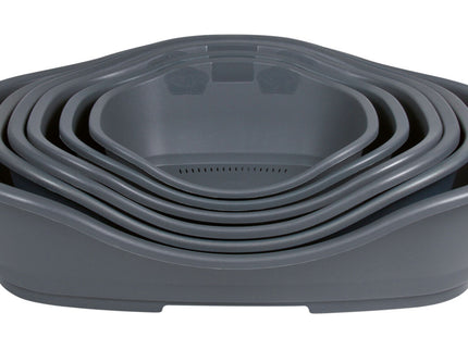 Trixie Sleeper Kunststoffbett – grau, Grösse 1