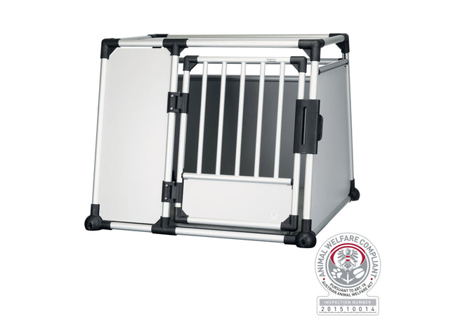 Trixie Transportbox, Aluminium, silber/hellgrau