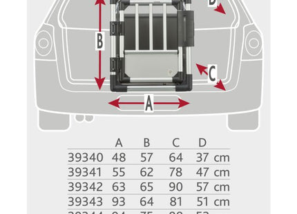 Trixie Doppel-Transportkäfig - Aluminium, 95x64x88 cm