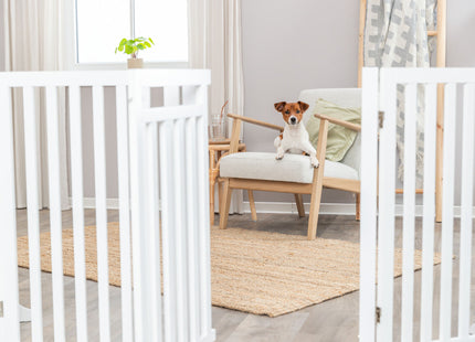 Trixie Hunde-Absperrgitter 4-teilig mit Tür