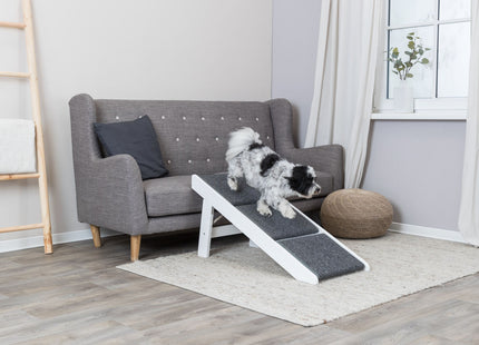 Trixie Rampe - ausklappbare Stufen, MDF, weiss