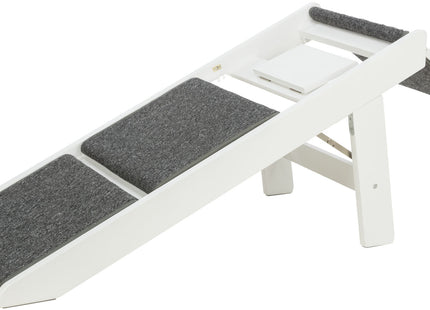 Trixie Rampe - ausklappbare Stufen, MDF, weiss