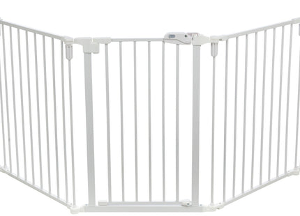 Trixie Absperrgitter - Metall, 5 Elemente, mit Tür