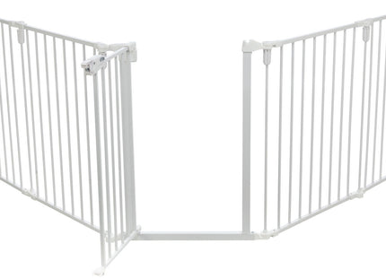Trixie Absperrgitter - Metall, 5 Elemente, mit Tür