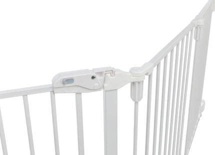 Trixie Absperrgitter - Metall, 5 Elemente, mit Tür