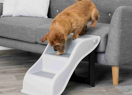 Trixie Treppe - Kunststoff, hellgrau, 34x39x54 cm