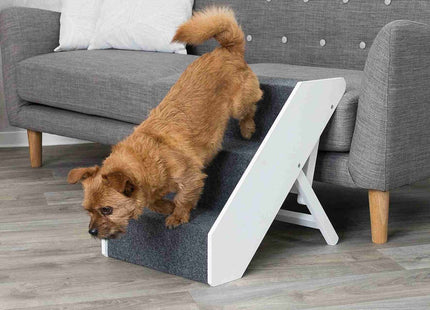 Trixie Heimtiertreppe - verstellbar, 3-stufig, weiss
