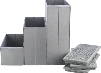 Trixie Treppe mit Stauraum - grau, 34x45x50cm