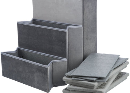 Trixie Treppe mit Stauraum - grau, 34x45x50cm