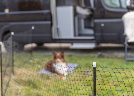 Trixie mobiler Hundezaun - 15 m, schwarz