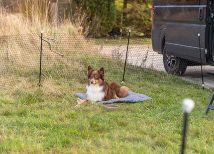 Trixie mobiler Hundezaun - 15 m, schwarz