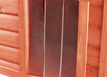 Trixie Kunststofftür – Hundehütte 22x35 cm transparent