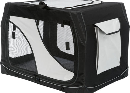 Trixie Transportbox Vario – faltbare, graue Transportbox