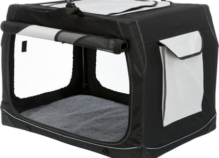 Trixie Transportbox Vario – faltbare, graue Transportbox