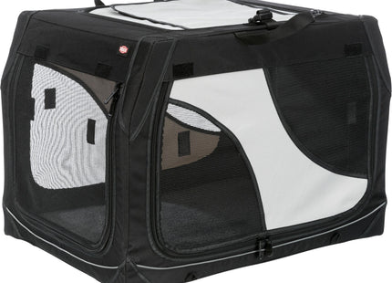 Trixie Transportbox Vario – faltbare, graue Transportbox
