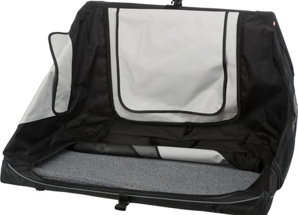 Trixie Transportbox Vario – faltbare, graue Transportbox