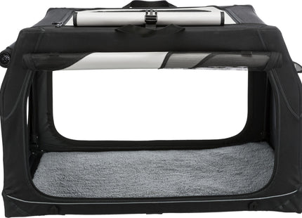 Trixie Transportbox Vario – faltbare, graue Transportbox