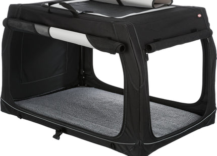 Trixie Transportbox Vario – faltbare, graue Transportbox