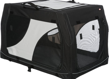Trixie Transportbox Vario – faltbare, graue Transportbox