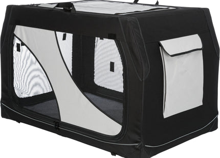 Trixie Transportbox Vario – faltbare, graue Transportbox