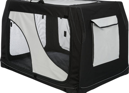 Trixie Transportbox Vario – faltbare, graue Transportbox