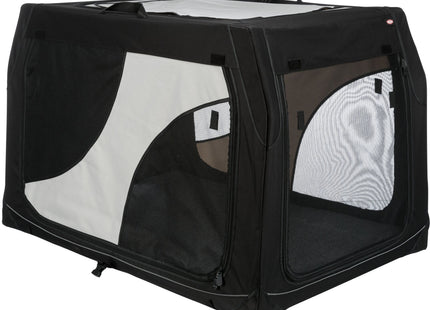 Trixie Transportbox Vario – faltbare, graue Transportbox