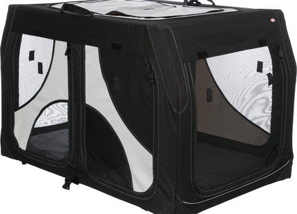 Trixie Transportbox Vario Double – doppelte Hundebox grau