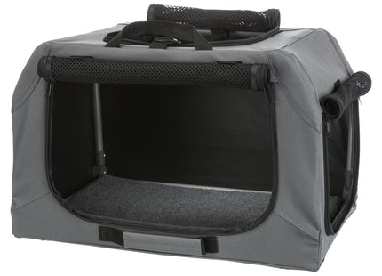 Trixie Soft Kennel Easy - faltbare Transportbox grau