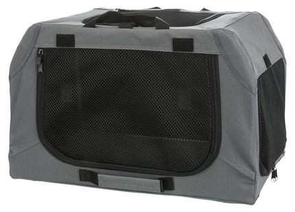 Trixie Soft Kennel Easy - faltbare Transportbox grau