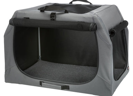 Trixie Soft Kennel Easy - faltbare Transportbox grau
