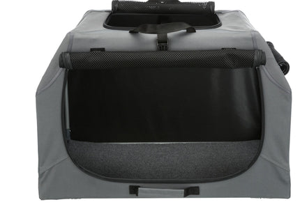 Trixie Soft Kennel Easy - faltbare Transportbox grau
