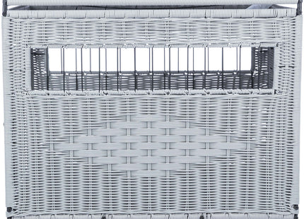 Trixie Home Kennel - Hundehaus Polyrattan hellgrau M