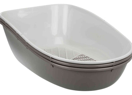 Trixie Berto Top Katzentoilette – Trennsystem, taupe