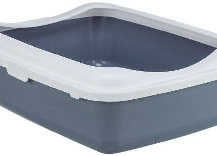 Trixie Katzentoilette Classic mit Rand lila/weiss