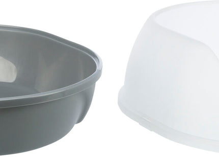 Trixie Katzentoilette Simao - hoher Rand, grau