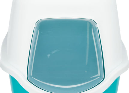 Trixie Katzentoilette Vico türkis/creme klein