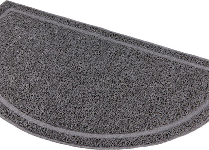 Trixie Vorleger für Katzentoiletten, halbrund, PVC, anthrazit