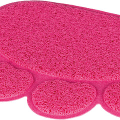 Trixie Vorleger Pfote - Katzentoilette PVC pink 40x30cm