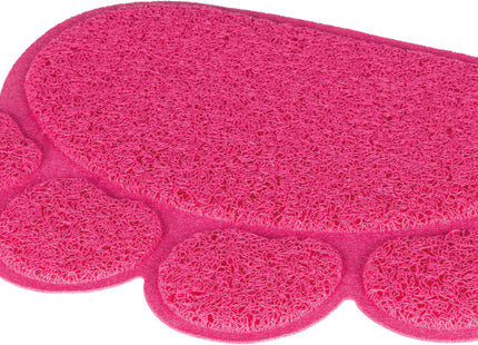 Trixie Vorleger Pfote - Katzentoilette PVC pink 40x30cm