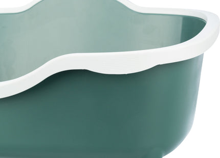 Trixie Katzentoilette Davio – mit Rand, grün/weiss