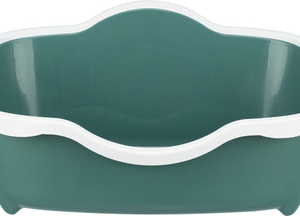 Trixie Katzentoilette Davio – mit Rand, grün/weiss